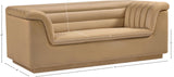 Cascade Loveseat - Modern Curved Arm Design with Deep Channel Tufting for Ultimate Comfort and Style