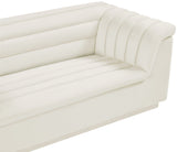 Cascade Loveseat - Modern Curved Arm Design with Deep Channel Tufting for Ultimate Comfort and Style