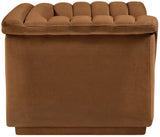 Cascade Chair - Modern Boucle Fabric Seating with Curved Arms and Deep Channel Tufting for Comfort