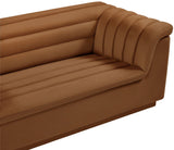 Cascade Loveseat - Modern Curved Arm Design with Deep Channel Tufting for Ultimate Comfort and Style