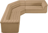 Cascade Modular Sectional - Sleek Curved Arms & Deep Channel Tufting for Ultimate Comfort & Style