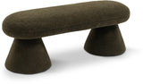 Drum Stylish Faux Shearling Teddy Fabric Bench – Contemporary Comfort for Any Room Décor Upgrade