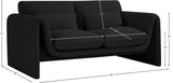 Stylus 64" Boucle Fabric Upholstered Loveseat
