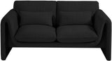 Stylus 64" Boucle Fabric Upholstered Loveseat