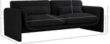 Stylus 86" Boucle Fabric Upholstered Sofa