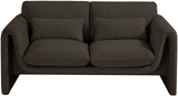 Stylus 64" Boucle Fabric Upholstered Loveseat