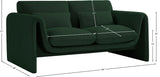 Stylus 64" Boucle Fabric Upholstered Loveseat