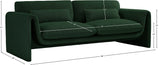 Stylus 86" Boucle Fabric Upholstered Sofa