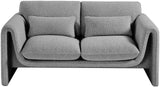 Stylus 64" Boucle Fabric Upholstered Loveseat
