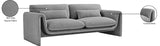 Stylus 86" Boucle Fabric Upholstered Sofa