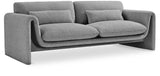 Stylus 86" Boucle Fabric Upholstered Sofa