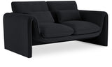 Sloan Velvet Loveseat - Elegant Contemporary Design with Plush Comfort for Your Living Room Retreat