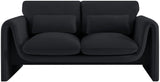 Sloan Velvet Loveseat - Elegant Contemporary Design with Plush Comfort for Your Living Room Retreat