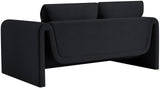 Sloan Velvet Loveseat - Elegant Contemporary Design with Plush Comfort for Your Living Room Retreat