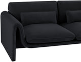 Sloan Velvet Loveseat - Elegant Contemporary Design with Plush Comfort for Your Living Room Retreat