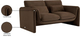 Sloan Velvet Loveseat - Elegant Contemporary Design with Plush Comfort for Your Living Room Retreat