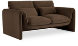 Sloan Velvet Loveseat - Elegant Contemporary Design with Plush Comfort for Your Living Room Retreat