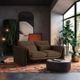 Sloan Velvet Loveseat - Elegant Contemporary Design with Plush Comfort for Your Living Room Retreat