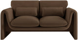 Sloan Velvet Loveseat - Elegant Contemporary Design with Plush Comfort for Your Living Room Retreat