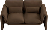 Sloan Velvet Loveseat - Elegant Contemporary Design with Plush Comfort for Your Living Room Retreat