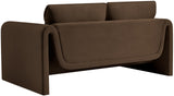Sloan Velvet Loveseat - Elegant Contemporary Design with Plush Comfort for Your Living Room Retreat