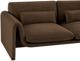 Sloan Velvet Loveseat - Elegant Contemporary Design with Plush Comfort for Your Living Room Retreat