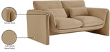 Sloan Velvet Loveseat - Elegant Contemporary Design with Plush Comfort for Your Living Room Retreat