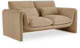 Sloan Velvet Loveseat - Elegant Contemporary Design with Plush Comfort for Your Living Room Retreat
