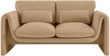 Sloan Velvet Loveseat - Elegant Contemporary Design with Plush Comfort for Your Living Room Retreat