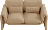 Sloan Velvet Loveseat - Elegant Contemporary Design with Plush Comfort for Your Living Room Retreat