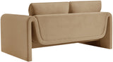 Sloan Velvet Loveseat - Elegant Contemporary Design with Plush Comfort for Your Living Room Retreat