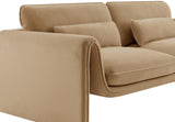 Sloan Velvet Loveseat - Elegant Contemporary Design with Plush Comfort for Your Living Room Retreat
