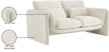 Sloan Velvet Loveseat - Elegant Contemporary Design with Plush Comfort for Your Living Room Retreat
