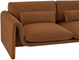 Sloan Velvet Loveseat - Elegant Contemporary Design with Plush Comfort for Your Living Room Retreat