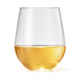 European Style Unbreakable Elegant Acrylic Stemless Wine Glasses 15 oz | Set of 6