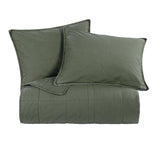Stonewashed Cotton Canvas Coverlet