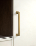 DESIGN2461 Matte Black Solid Metal Transitional Arch Pull for Kitchen & Bath | 3-3/4" Cabinet Handles