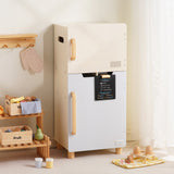 ROBUD Wooden Toy Fridge Playset