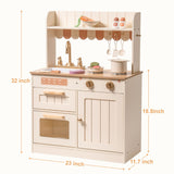ROBUD Wooden Kids Play Kitchen Set - Olivia Caramel