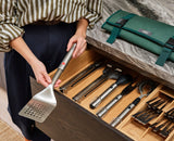 GrillOut™ 3-Piece Stainless-Steel BBQ Turner, Tongs & Fork Set