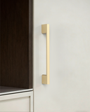 DESIGN2008 Slim Rectangular Handles for Flat Panel & Shaker Cabinets | 5" Pulls, Matte Black