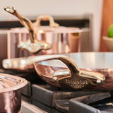 Mauviel M'Heritage M'150 B Copper Frying Pan With Brass Handle