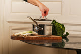 Mauviel M'COOK 5-Ply Sauce Pan with Lid, Cast Stainless Steel Handle