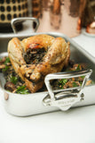 Mauviel Stainless Steel Roasting Pan With Cast Stainless Steel Handles, 15.7 x 11.8-In