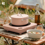 Ciarra Kitchen VersaCook Trio : Donut Induction Cooktop & Cookware Mini Duo