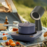 Ciarra Kitchen CookVent Duo : Donut Induction Cooktop & HOOD TO GO