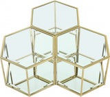 Sei Glass Modular Coffee Table with Mirrored Base - Elevate Your Space with Stylish Versatility!