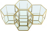 Sei Glass Modular Coffee Table with Mirrored Base - Elevate Your Space with Stylish Versatility!