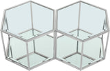Sei Glass Modular Coffee Table with Mirrored Base - Elevate Your Space with Stylish Versatility!