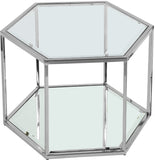 Sei Glass Modular Coffee Table with Mirrored Base - Elevate Your Space with Stylish Versatility!